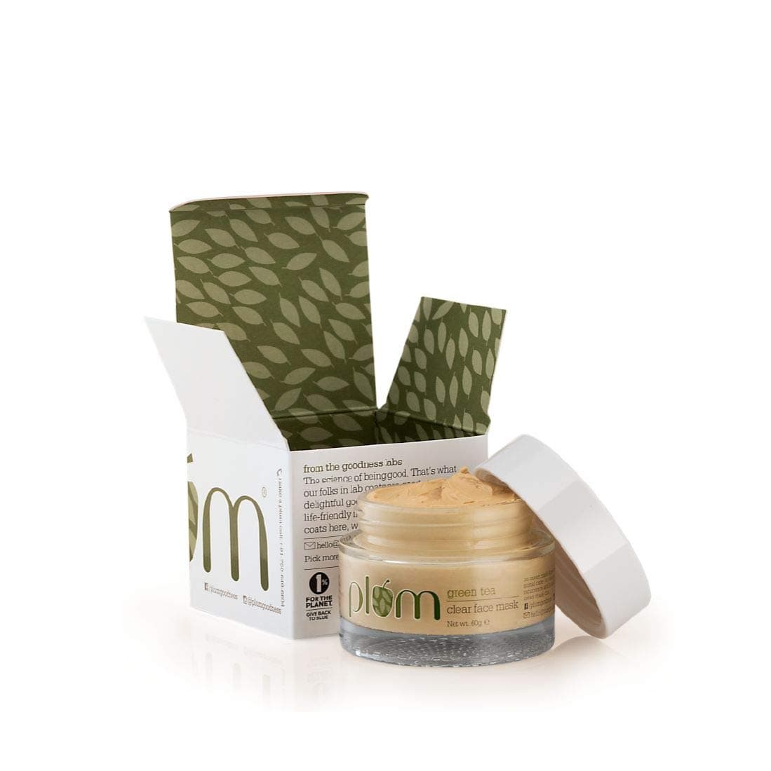Plum Green Tea Clear Face Mask For Oily & Acne Prone Skin, Vegan Skin Care 60g.
