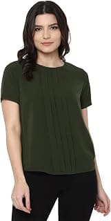 Allen Solly Women's Polyester Solid Regular Fit Blouse