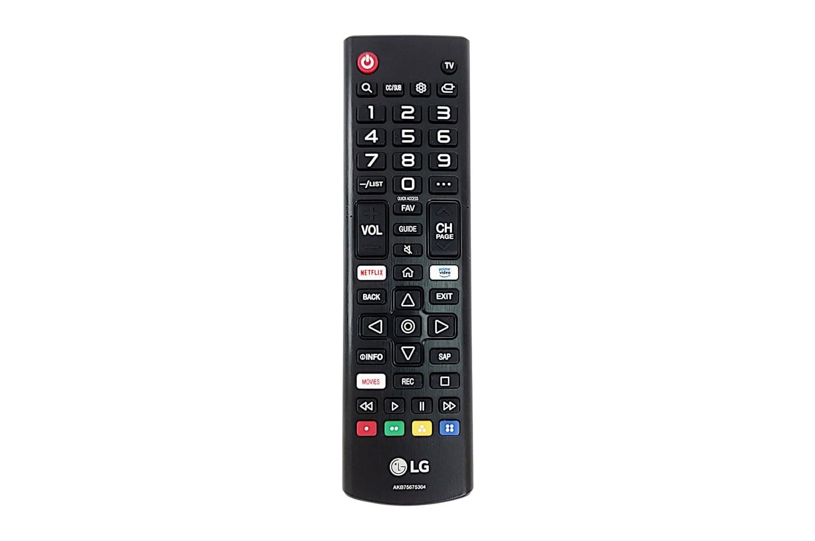 LG Original Remote Control AKB75675304 | Genuine TV Remote for Smart & Non-Smart LED, LCD, UHD & 4K TVs | No Programming Required | Strong IR Signal & Durable Design (Batteries NOT Included)