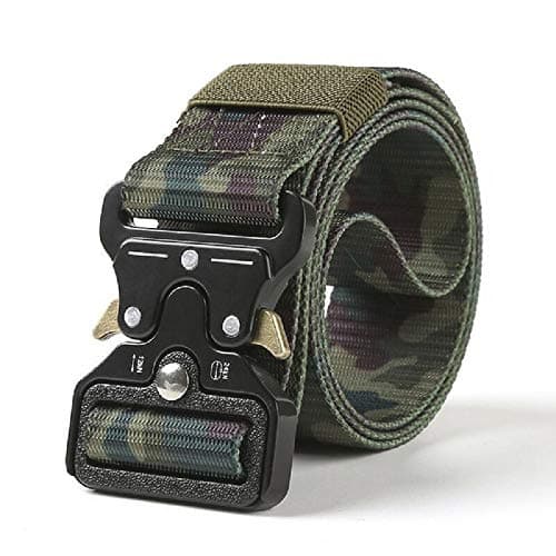 Contacts Men's Synthetic Quick Release Buckle Nylon Belt | Nylon Belt for Men (Free Size)