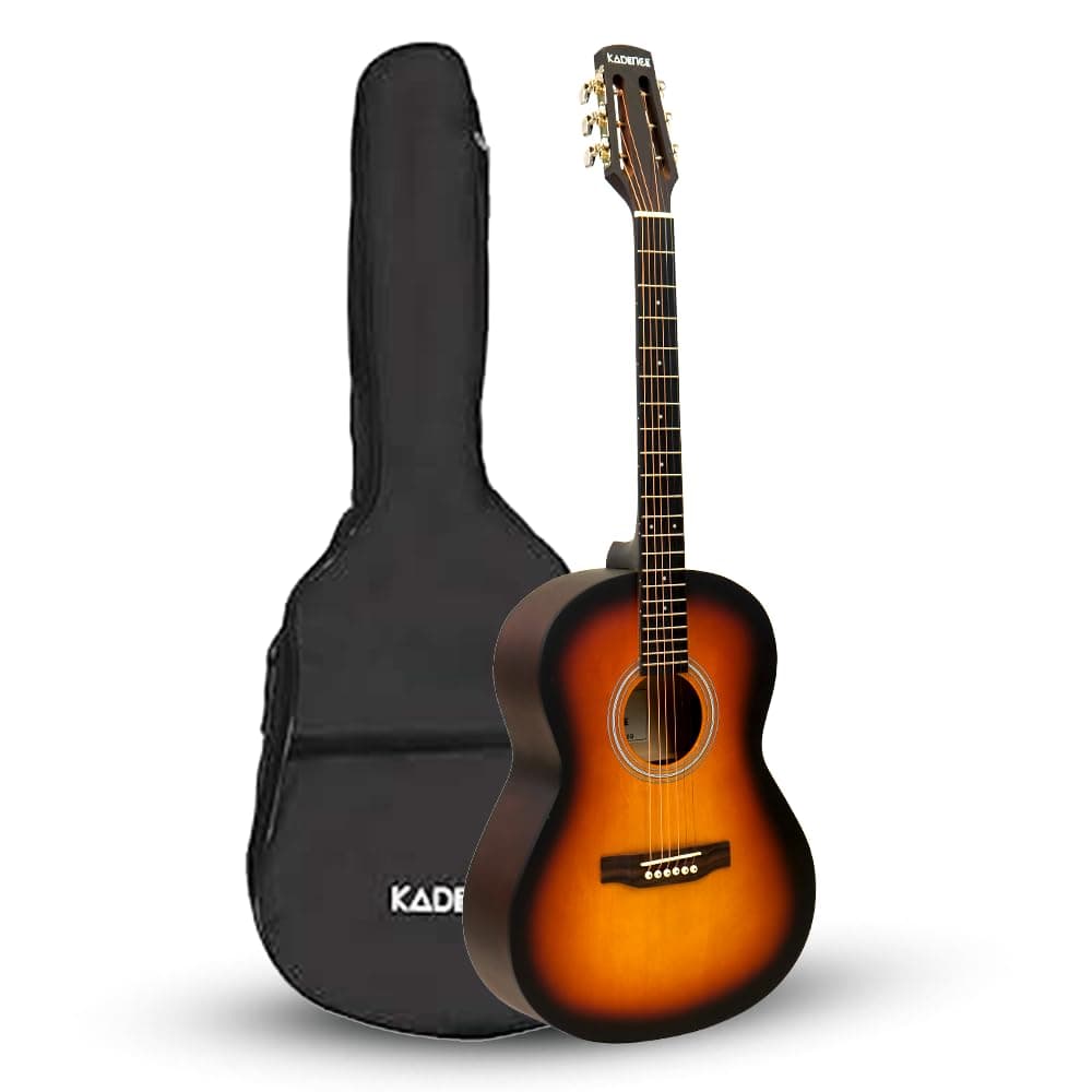 Kadence BB01-SB Acoustica 39" Acoustic Guitar | Dreadnought | Comes with Bag | Includes Learning Course | Sunburst