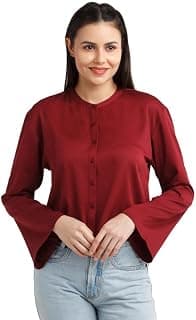 Zink London Women's Solid Polyester Top