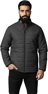 TAGAS JACKET|mans Winter Puffer Jacket| Men’s Solid Black Quilted Puffer Jackets | Lightweight Warm Winter Wear | Full Sleeve Front Zip Closure | Casual Outdoor Travel Jacket for Men