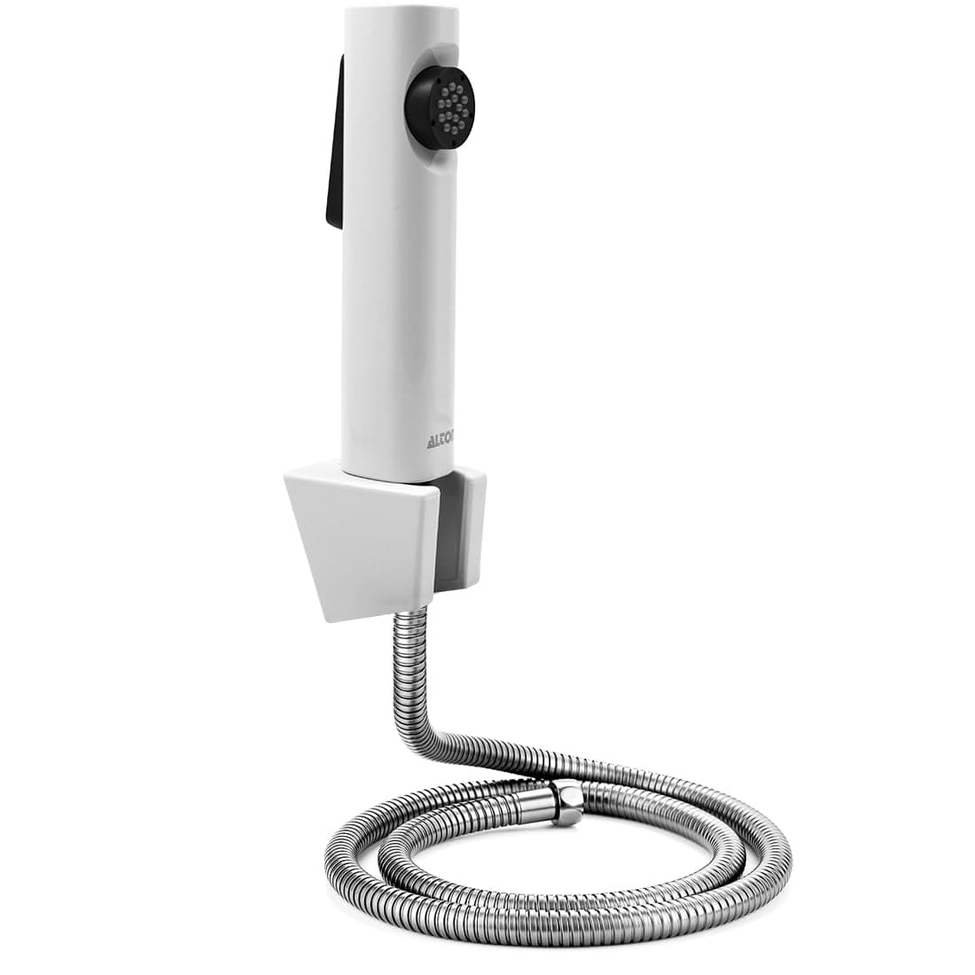 ALTON SHR20855, Health Faucet with SS-304 Grade 1.25 Meter Flexible Hose Pipe and Wall Hook, White (Jet Spray for Toilet)