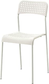 Ikea Modern Chair (Steel , White)