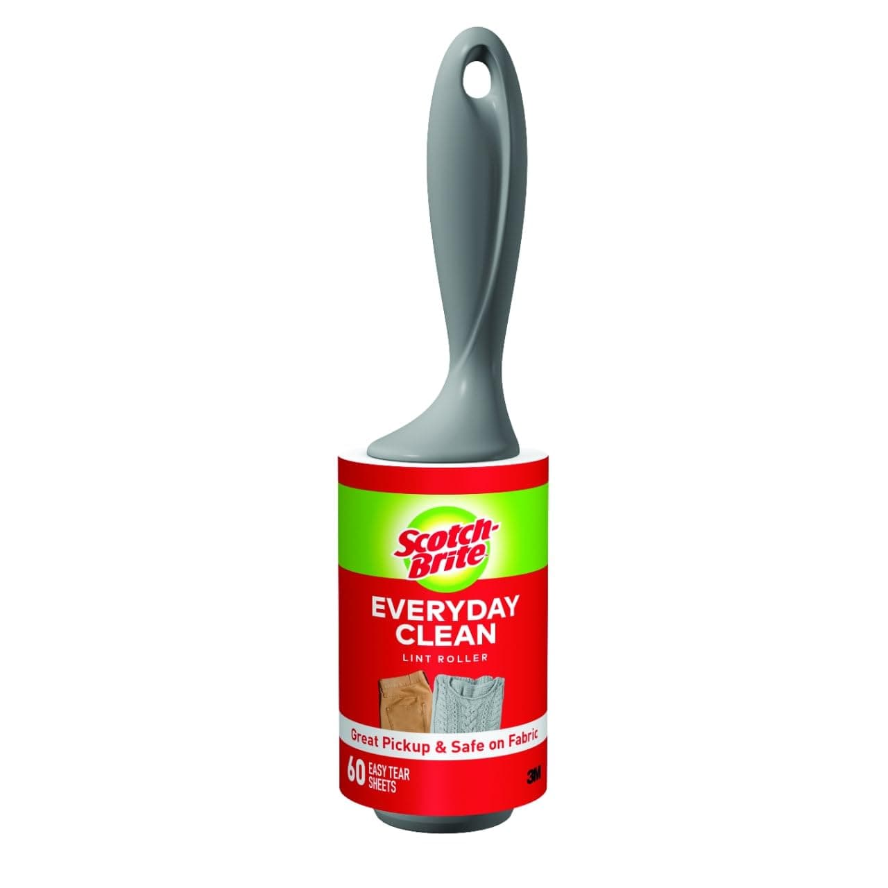 Scotch-Brite Lint, Works on Pet Hair, 1 (60 Sheets Per Roller), Multi-Color