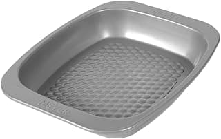 Meyer Bakemaster Carbon Steel Non Stick Mini Oven Roaster | Roasting Pan | Baking Pan | Nonstick Bakeware | Baking Essentials | Cake Tin | Deep Roasting Pan, Grey