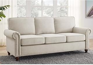 3 Seater Anylia Premium Fabric Sofa |Stylish and Comfortable Living Room Furniture| Heavy Quality Sofa and Builtin| Throne of Comfort