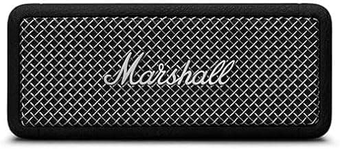 Marshall Emberton II Compact Portable Bluetooth Speaker with 30+ Hours of Playtime, (360° Sound), Dust & Waterproof (IP67) – Black & Steel.