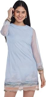 Zink London Women's Off White Straight Short Dress