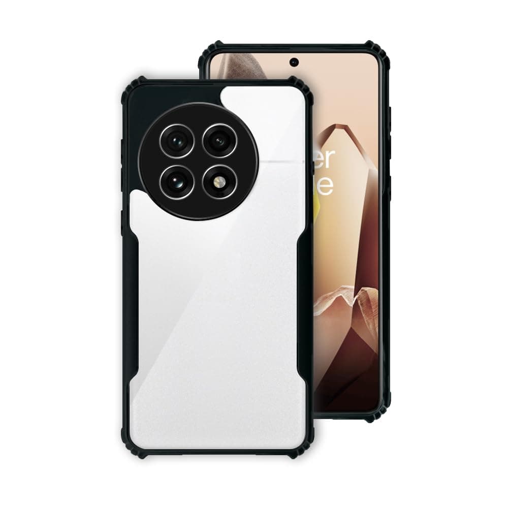 7SEVEN® Ipacky Back Cover for OnePlus 13 5G Mobile Back Case Shock Proof Design Camera Edges Protection Crystal Clear Phone Case Precise Cutouts Matte Black Soft Bumper Phone Cover