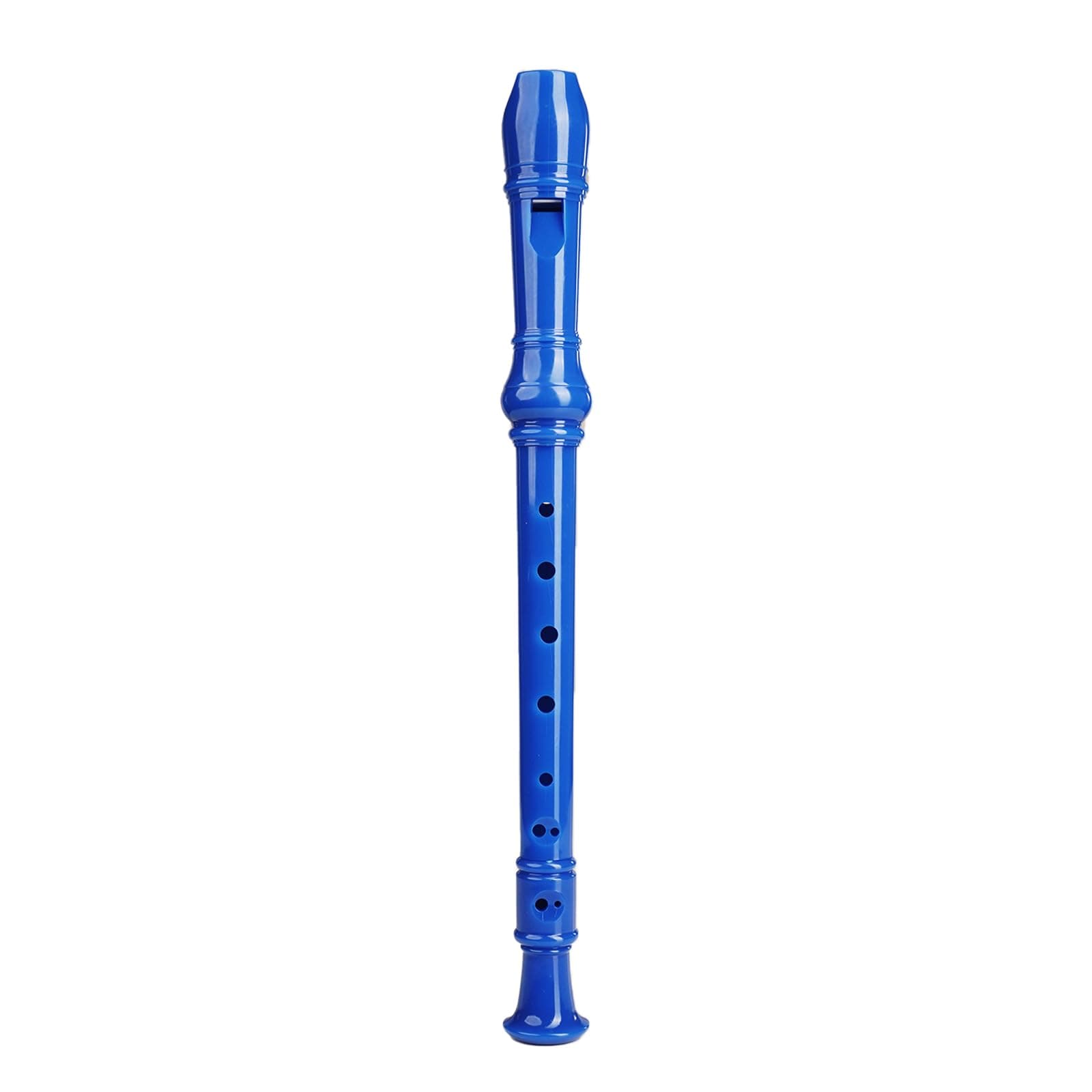 Kadence REC-BLU Home Series Soprano Recorder in C Scale | German Fingering | 3-Piece ABS Design with Adjustable Thumb Rest | Includes Cleaning Rod & Soft Pouch | Blue