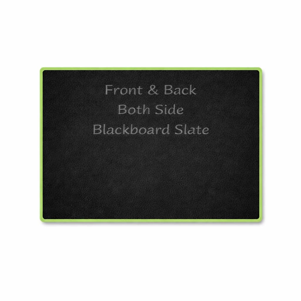 YAJNAS Double Sided Blackboard Slate Chalkboard Slate | Pre-Writing Toys for Kids, 8x10 Inch (20x25cm), Learning Board with Colourful Frame, Educational Writing and Drawing Tool for Kids