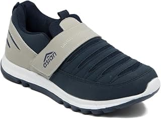 ASIAN Men’s Walking Shoes | Lightweight Comfort with Velcro Closure | Cushioned Support & Anti-Slip Sole | Ideal for Daily Walking & Long Hours