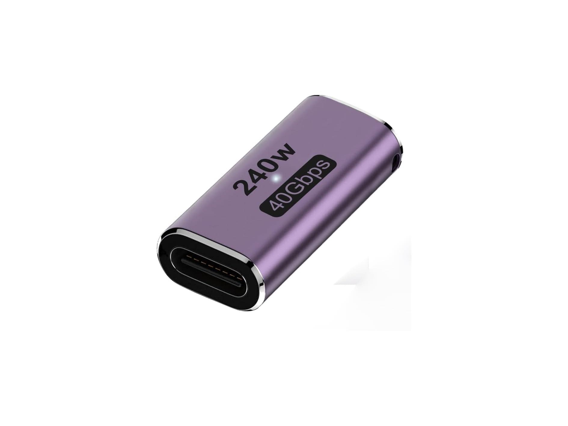 Tobo USB Type C Female to Female 40Gbps Coupler Connector for Thunderbolt, Switch, MacBook, Laptop, Tablet, Phone (TD-1079TC)