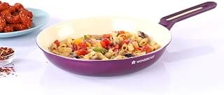 Wonderchef Bellagio Fry Pan 24 Cm, 1.7 litres, 2 Years Warranty - Ceramic, Purple