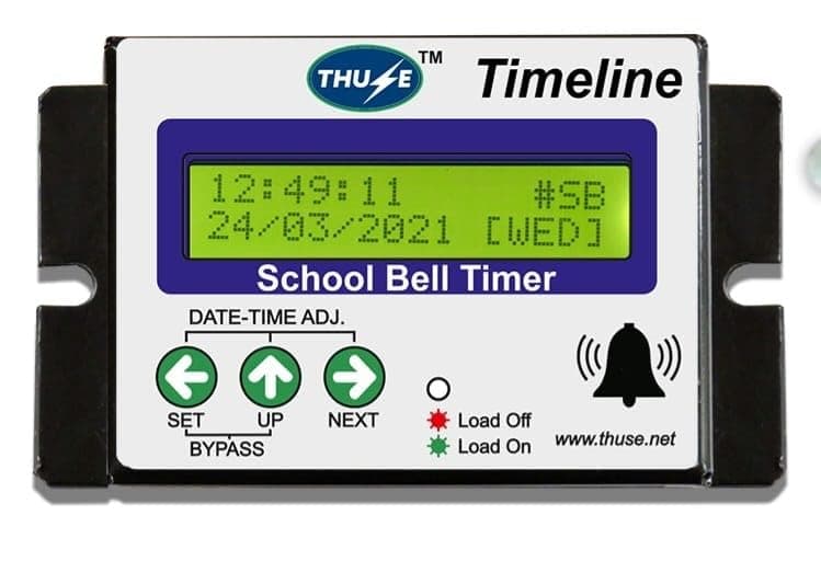 Timeline School Auto Bell Multipurpose Timer (Black)