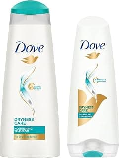 Dove Dryness Care Shampoo, 340ml And Dove Dryness Care Conditioner, 180ml