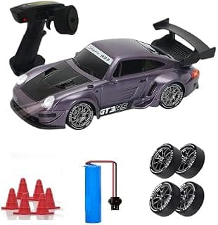 Jack Royal Tokyo Drift 911 High Speed Remote Control 1:20 Scale Drift Car | 20Kmph, 2.4Ghz | Rc Drifting Car 4 Wheel Drive Boost Mode Long Range Remote Hard Plastic Top with LED Head Light