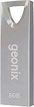 Geonix Pendrive I Silver I USB 2.0 I Keyring Design I Lightweight I Variant 8GB I 5 Years Warranty