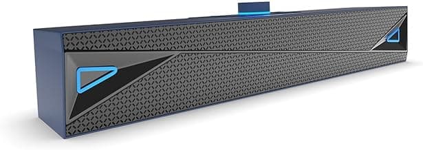 amazon basics X20R 20W Bluetooth Soundbar with 2000mAh Battery | 2X Bass | Up to 9hrs of Playback | Bluetooth 5.3, Aux in, USB, Micro TF Card Connectivity (Blue)