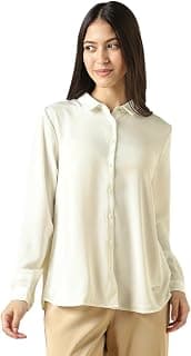 Allen Solly Women's Solid Regular Fit Shirt