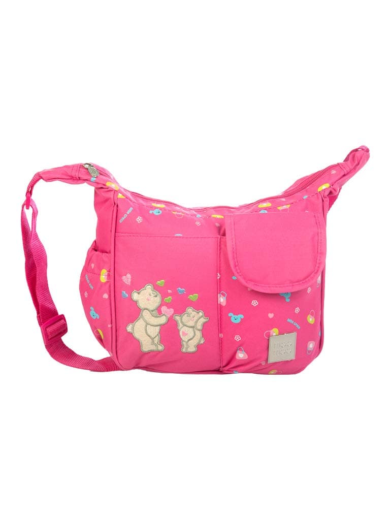 Mee Mee Durable Nursing Maternity Diaper Multifunctional Adjustable Spacious Shoulder Strap Stylish Baby Travel Bag/Mamas Bags/Diapers Bags for Kids/Baby (Pink)