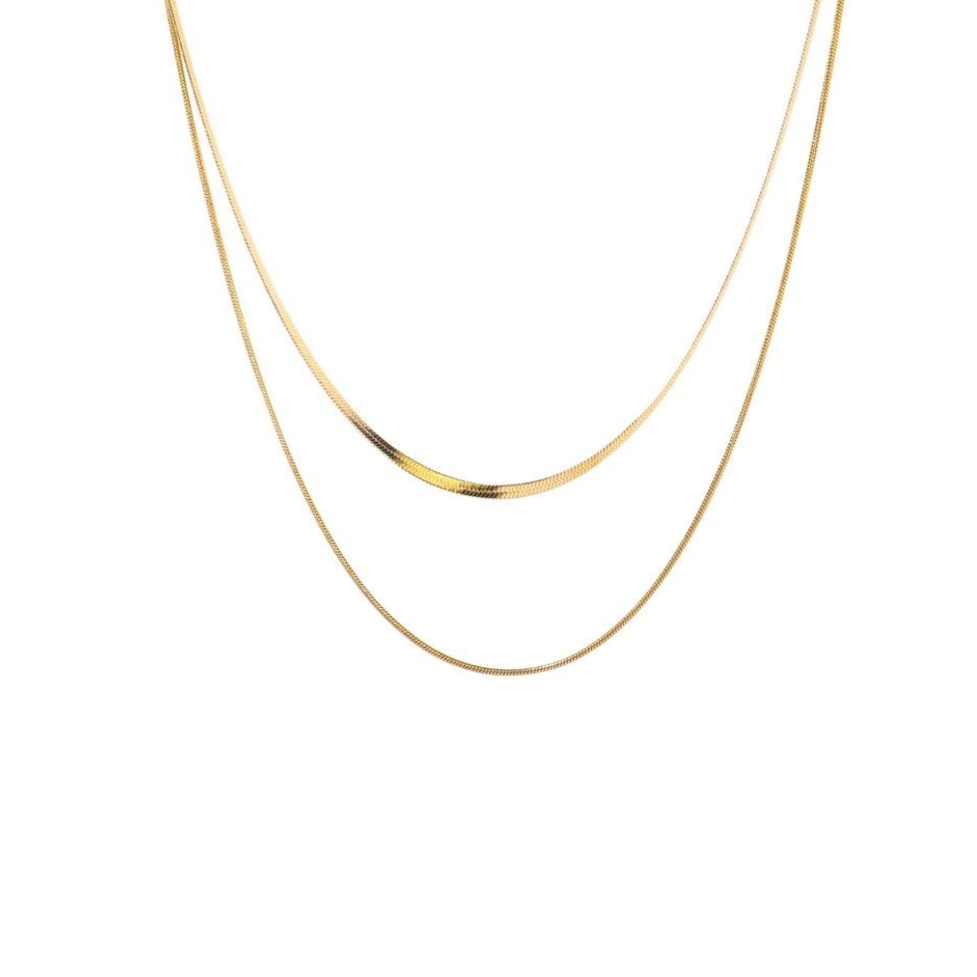 MONOZO pendant necklace chain for women girls Love anti tarnish stainless steel 18k gold plated stylish Neck Chain | Modern Design | Birthday Anniversary gift Valentine Accessories