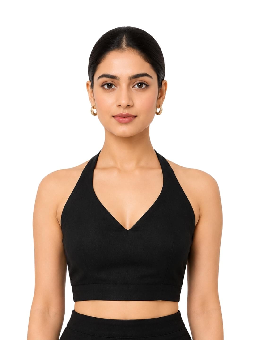 Thevasa Women's Divine Halter Neck Blouse