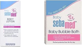 SebaMed Baby Lotion, 100ml & Baby Bubble Bath, 200ml