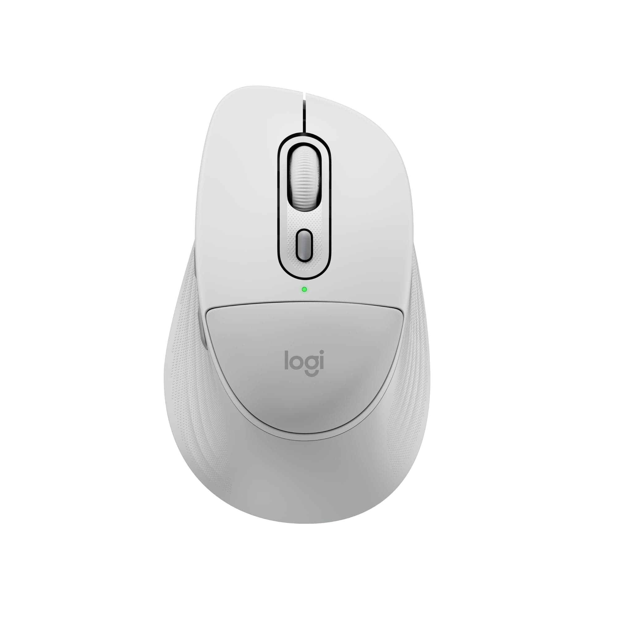 Logitech Signature Comfort Plus M850 L Wireless Mouse, Bluetooth Mouse with Palm Cushion, Silent Clicks, 24-Month Battery, Customizable Buttons, for Windows, Mac, iPad - Off White