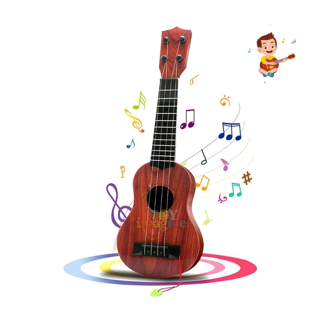 Toy Imagine Guitar Toy 4-String Acoustic Music Learning Toys | Musical Instrument Educational Toy Guitar for Beginner | Sound Toys Best Gift for Kids | Age 3-12 (Product Colour May Vary) 23 Inch