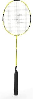 Boldfit AeroBold Badminton Rackets for Beginners, Adults Graphite Shaft Shuttle Bat with Full Cover Bag Badminton Racket for Practice & Match Lightweight Badminton Racquet, Yellow - Pack of 1