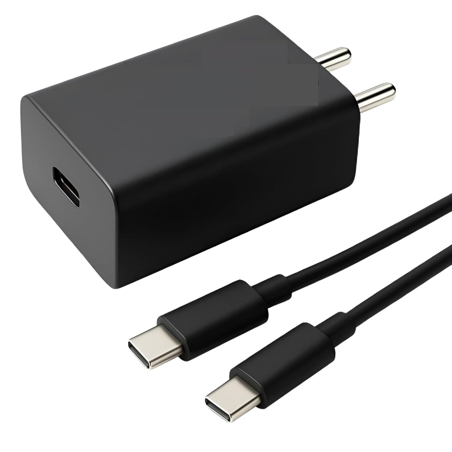 Original 68W Motorola TurboPower Type-C Wall Charger + 1 M 6.5 Amp Cable, Gan Tech, Fastest for Moto Edge 60 Ultra, 60 Pro, 60 Fusion, 50 Ultra, 50 Pro, 50 Fusion, Moto G85, G73, G40, Tablet, Black