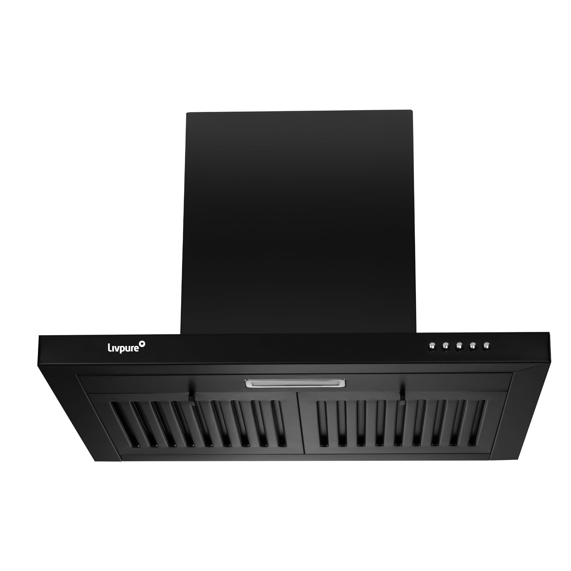 Livpure Shield 60 cm | T-Shape | 1100 m³/hr Suction | Baffle Filter | Push Button Control | Low Noise | 6 Year Motor Warranty + 1 Years Comprehensive Warranty | Black