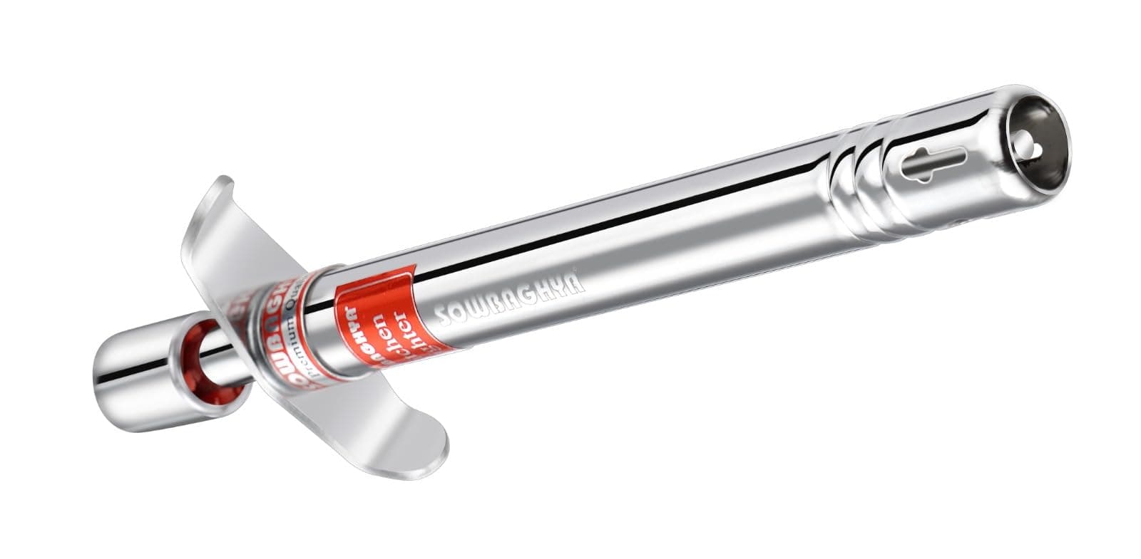 Sowbaghya Spark Gas Lighter for Kitchen | Long-Lasting | Rust-Proof | Easy Grip Handle | Regular Size | for Gas Stove, Burner & Restaurant Use | Metal Body