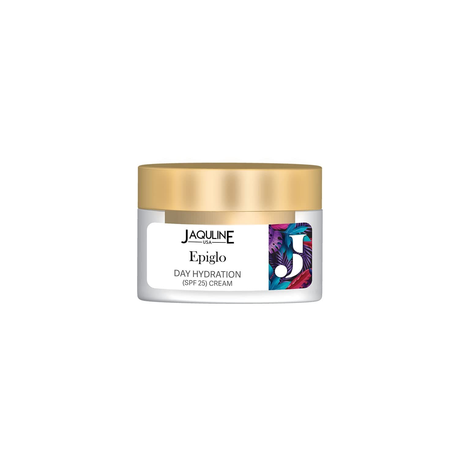 JAQULINE USA Epiglo Day Hydration SPF25 Cream | Moisturizing and Hydrating | Infused with Natural Ingredients | Vitamin E Enriched | Non-Irritant, Non-Oily | Suitable for All Skin Types, 50g