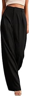 GRECIILOOKS Women High Rise High Waist Trousers Flared Korean Style Formal Pants|Elegant Workwear for Office, College & Events