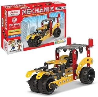 Mechanix Senior - 202 Metal Pieces STEM/STEAM Educational Toy, Made in India, Building and Constrcution Set for Boys and Girls Age 7+