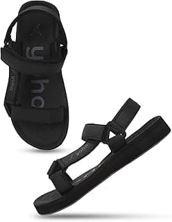 YOHO EVA Sandals for Women | EVA sole | Comfortable cushioned sole with TPR base | Lightweight | Soft skin friendly straps | Adjustable straps | Velcro closure | Vibrant colour options