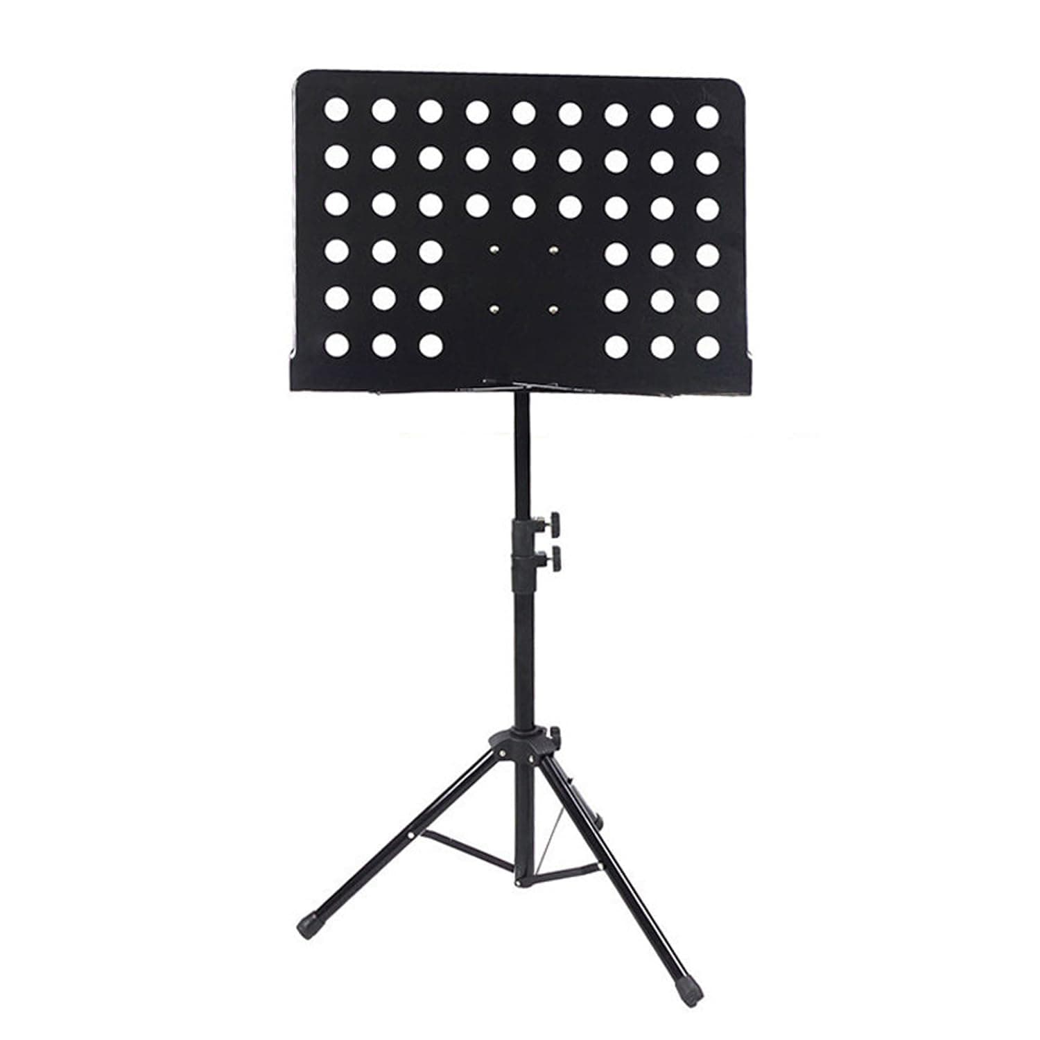 Amazon Basics Orchestral Sheet Music Stand - Portable Black Design for Musicians and Performers