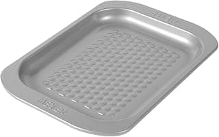 Meyer Bakemaster Carbon Steel Non Stick Cookie Tray | Biscuit Tray | Baking Tray for Cookies | Cake Pan | Nonstick Pan | Baking Essentials | Nonstick Bakeware, Grey
