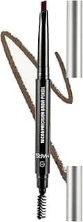 MARS Micro Precision Brow Pencil with spoolie | Retractable & Easy Glide | Long Lasting & Natural finish (0.4 g) (Brown)