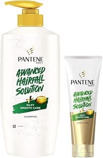 Pantene Advanced Hair Fall Solution Silky Smooth Care Shampoo, 650 ml And Pantene Advanced Hair Fall Solution Silky Smooth Care Conditioner, 180 ml