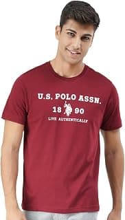 U.S. POLO ASSN. Men's Cotton Regular Fit Comfort Fit Brand Print I683 T-Shirt - Pack of 1