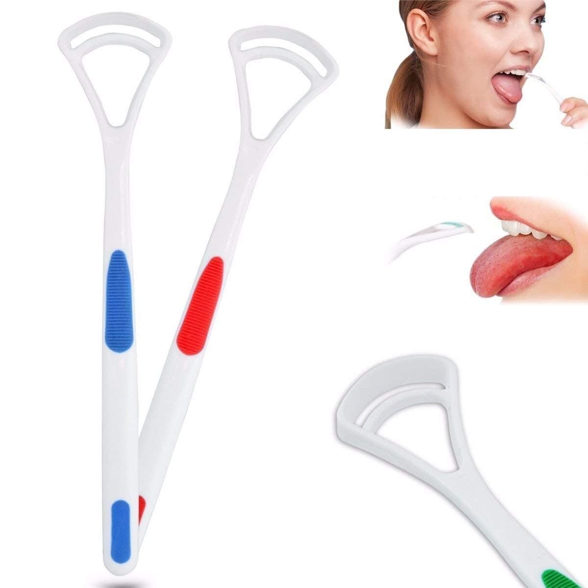nurpi plastic tongue cleaner for fresh people of india for adult & children pack of 2