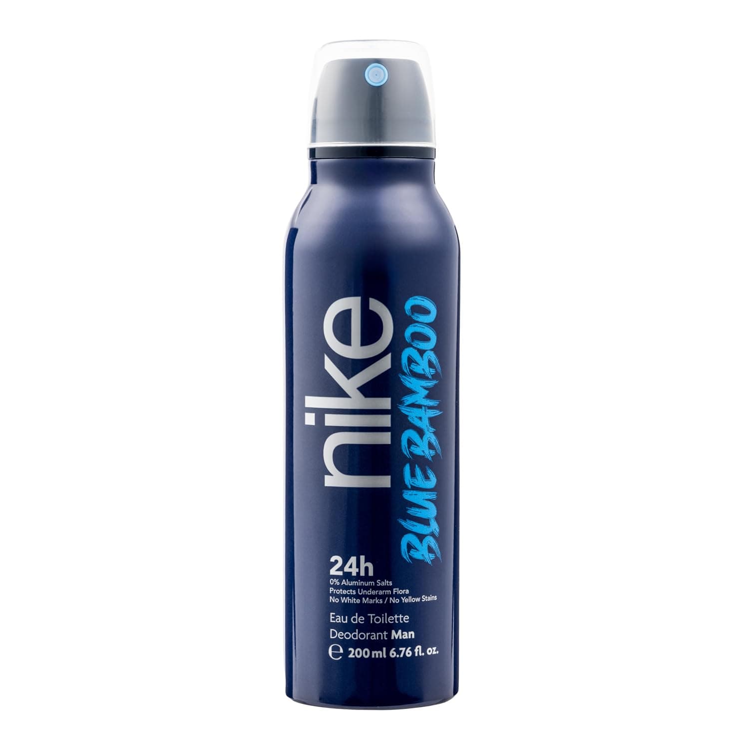 NIKE - Blue Bamboo 200 ml, Deodorant Man Spray, Anti-Stain Deodorant for All Skin Types, 0% Aluminium Salts, Long Lasting, Marine Woody Aromatic Fragrance