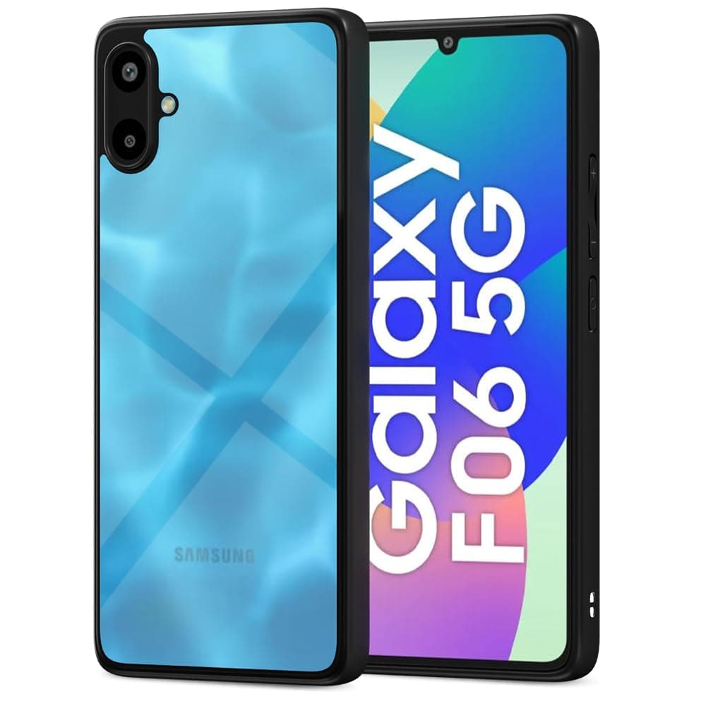 Amazon Basics Back Cover for Samsung Galaxy F06 5G / M06 5G | Shockproof Sleek Hybrid Armor Bumper Case (Black)