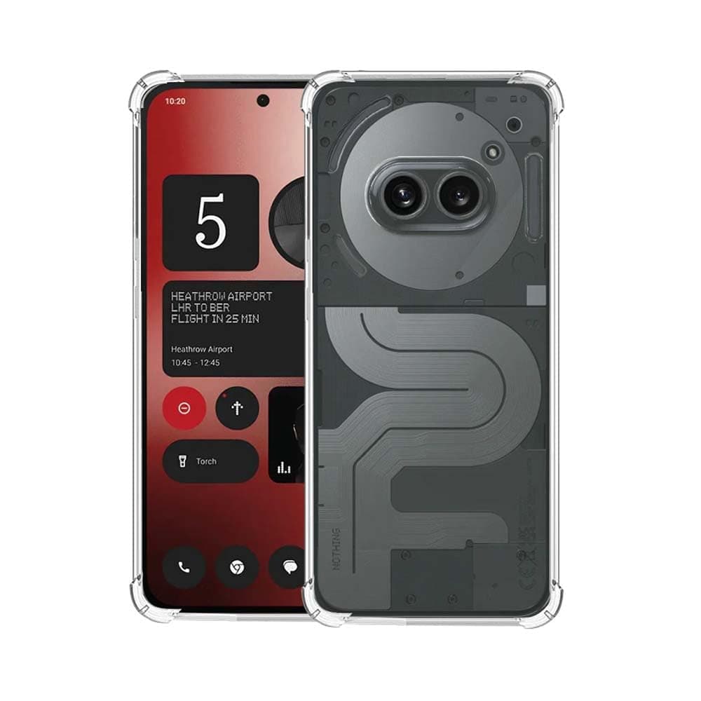 7SEVEN® Back Cover for Nothing Phone 2A Transparent Mobile Back Case Camera Edges Protection Shock Proof Design Crystal Clear Phone Case Silicon Soft TPU and Flexible Bumper Phone Cover