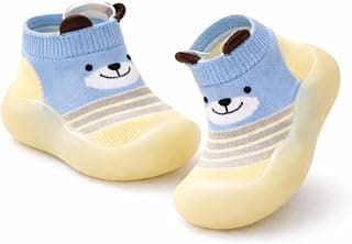 AASTIK SALES First Walking Shoes Non Slip Lightweight Rubber Sole with Memory Insole Protect Toes Toddler Infant Indoor Multi Color (Note: Random Color Will be Send)(one Pair of Shoe only)